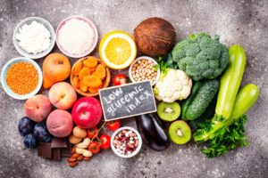 wählen sie lebensmittel mit niedrigem glykämischen index