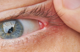 Pickel unterm Auge